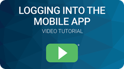 Logging into the mobile app video tutorial